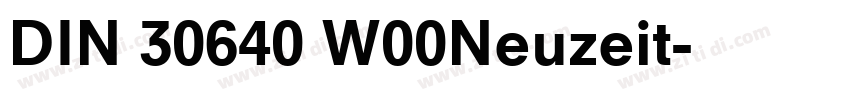 DIN 30640 W00Neuzeit字体转换